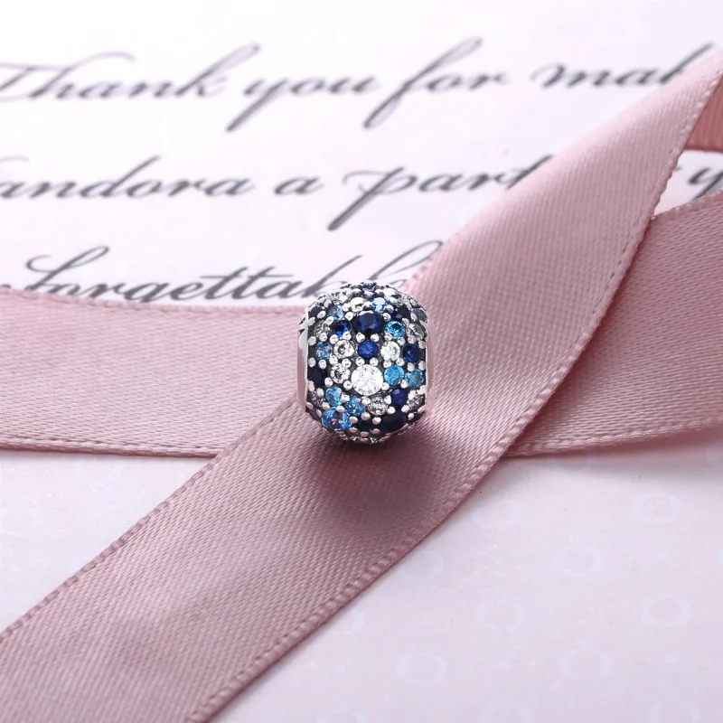 (Bild für) PANDORA Ozean-Mosaik-Pavé-Kugel-Charm - 791261MCZMX - Ansicht 2