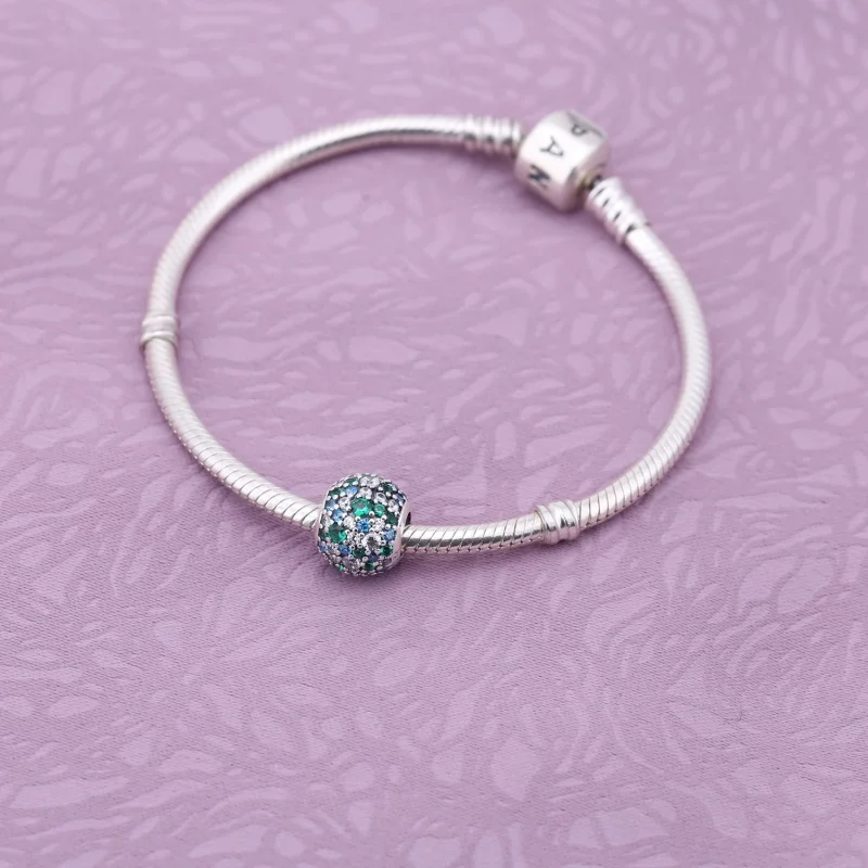 (Bild für) PANDORA Ozean-Mosaik-Pavé-Kugel-Charm - 791261MCZMX - Ansicht 3
