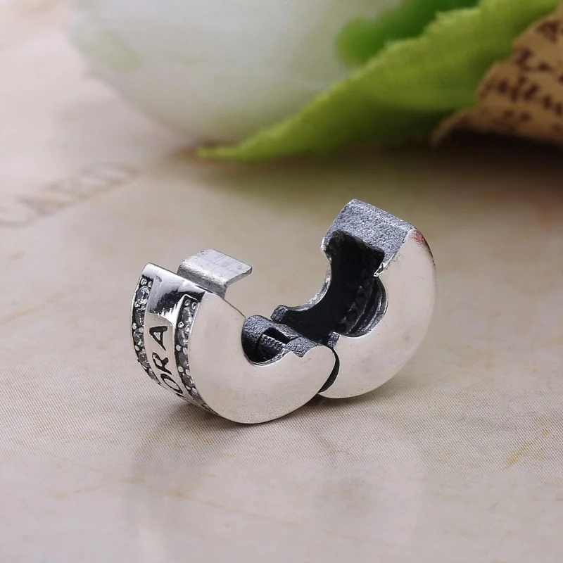 (Bild für) PANDORA PANDORA silberner Insignien-/Logo-Clip - 792056CZ - Ansicht 3