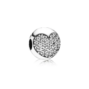 (Bild für) PANDORA Pavé-Herzclip - 791053CZ
