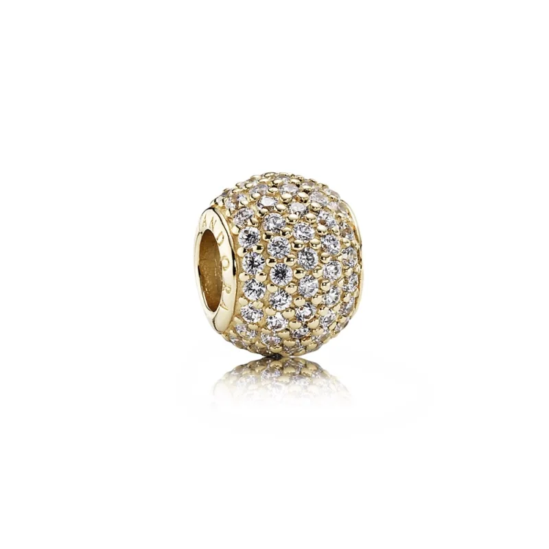(Bild für) PANDORA Pavé Lights Charm, klare CZ 14K Gold - 750819CZ