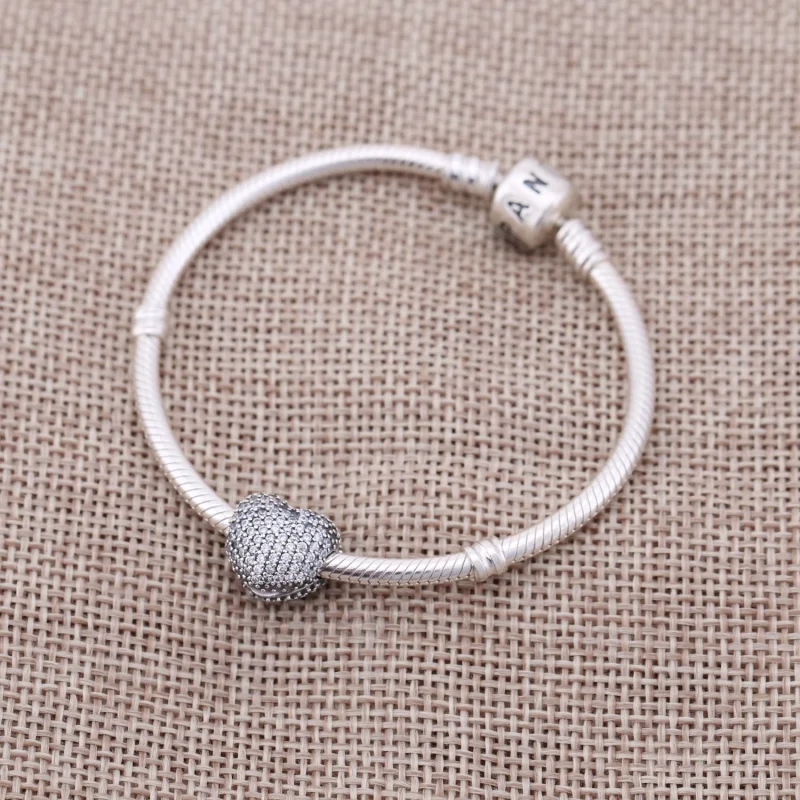 (Bild für) PANDORA Pavé Open My Heart Charm-Clip - 791427CZ - Ansicht 2