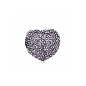 (Bild für) PANDORA Pavé Open My Heart Clip, Pink CZ - 791427pczA