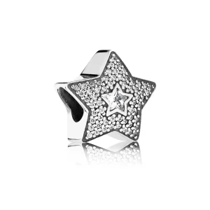 (Bild für) PANDORA Pavé-Wunschstern-Charm - 791384CZ