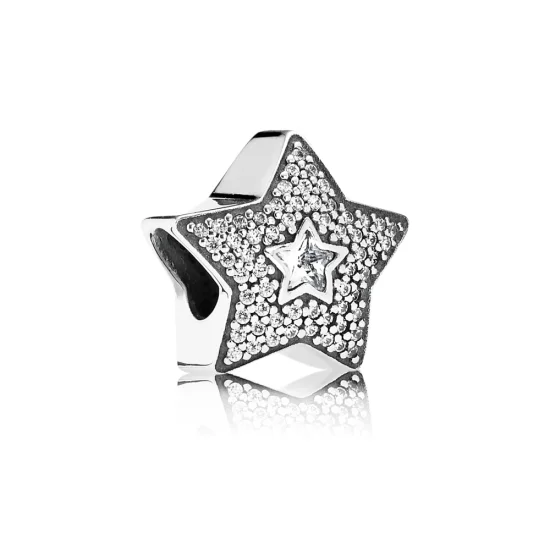 (Bild für) PANDORA Pavé-Wunschstern-Charm - 791384CZ