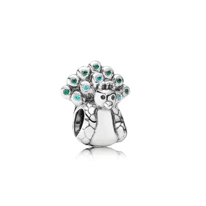 (Bild für) PANDORA Pfau, blaugrüner Cz-Charm - 791227MCZ
