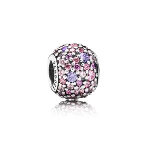 (Bild für) PANDORA Pink Sparkles Pavé-Kugel-Charm - 791261ACZMX
