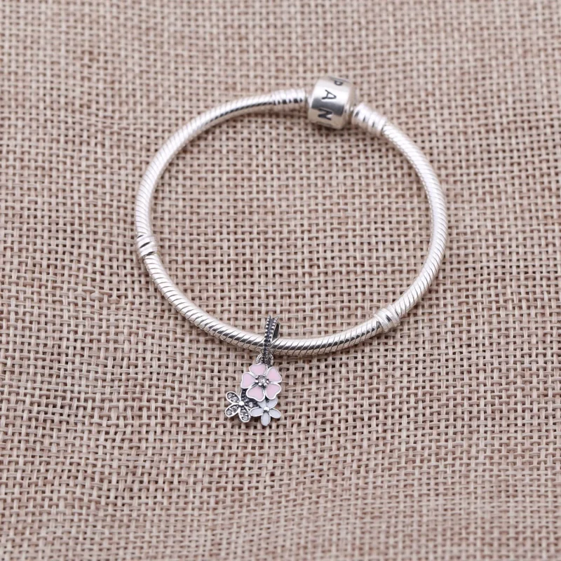 (Bild für) PANDORA Poetic Blooms Anhänger-Charm - 791824ENMX - Ansicht 2