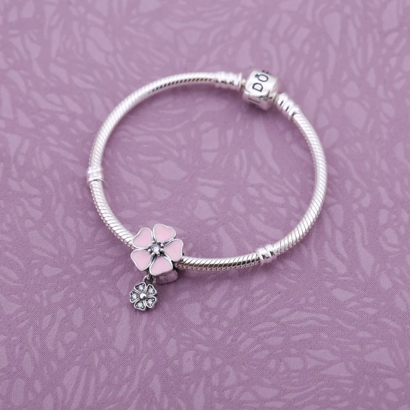 (Bild für) PANDORA Poetic Blooms Anhänger-Charm - 791827EN40 - Ansicht 4