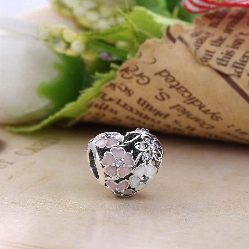 (Bild für) PANDORA Poetic Blooms Charm - 791825ENMX - Ansicht 2