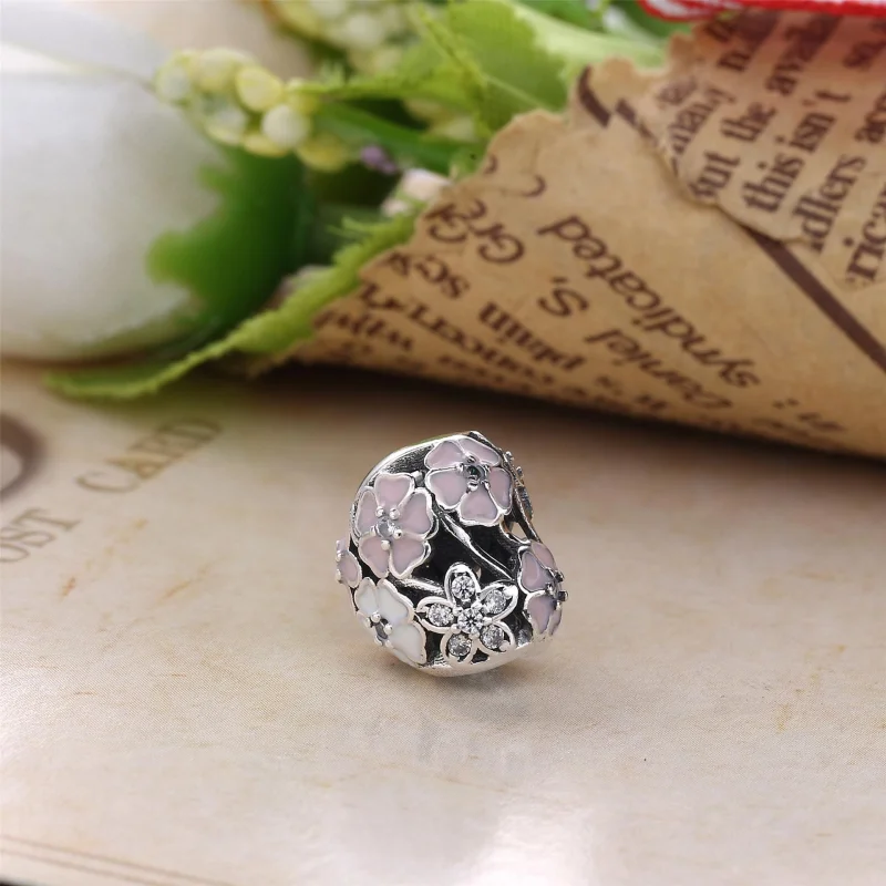 (Bild für) PANDORA Poetic Blooms Charm - 791825ENMX - Ansicht 3