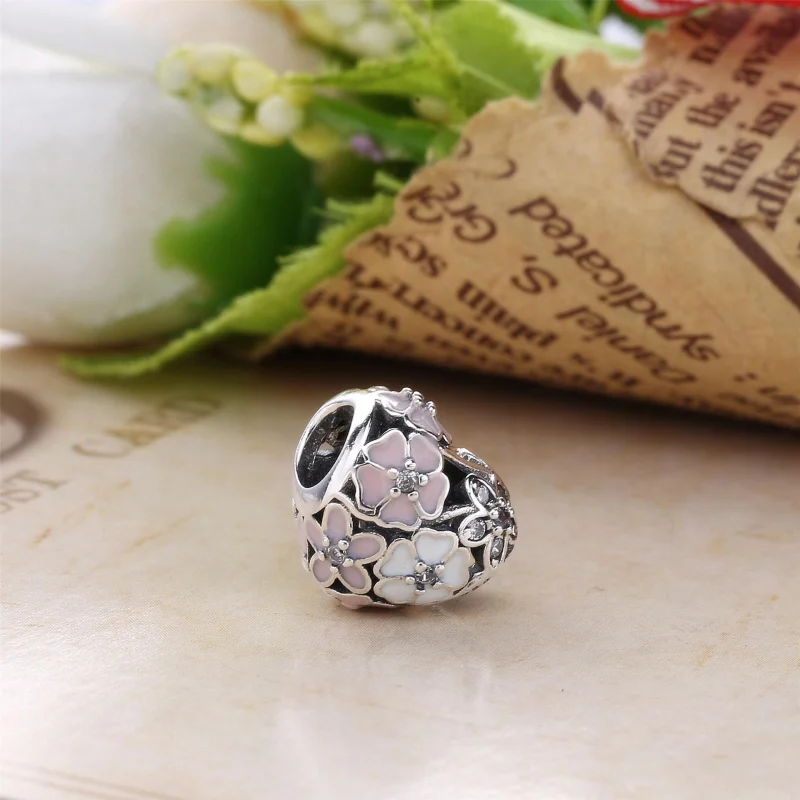 (Bild für) PANDORA Poetic Blooms Charm - 791825ENMX - Ansicht 4