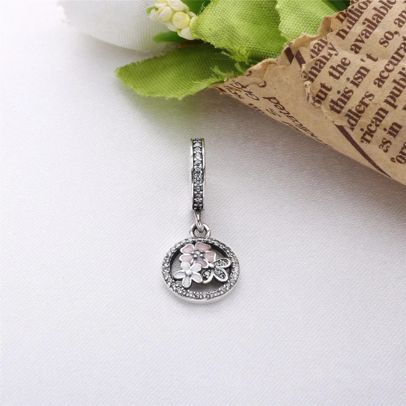 (Bild für) PANDORA Poetic Blooms, gemischte Emaille und klarer CZ-Anhänger - PJ00295-1 - Ansicht 2