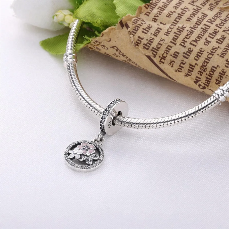(Bild für) PANDORA Poetic Blooms, gemischte Emaille und klarer CZ-Anhänger - PJ00295-1 - Ansicht 3