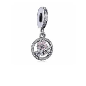 (Bild für) PANDORA Poetic Blooms, gemischte Emaille und klarer CZ-Anhänger - PJ00295-1