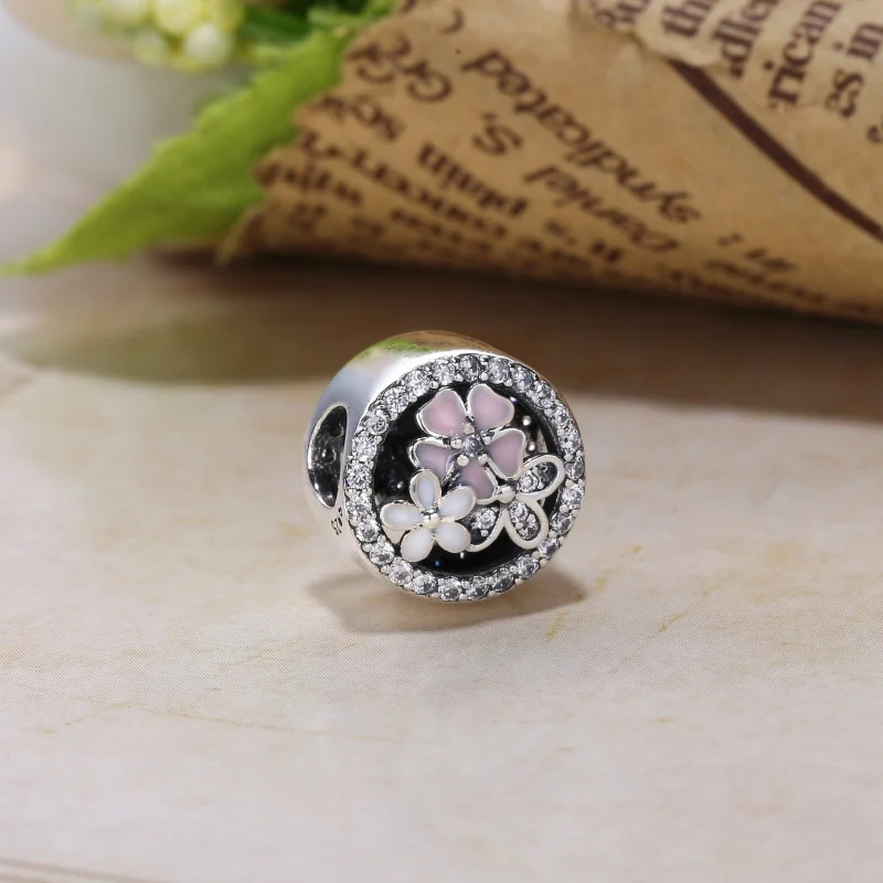 (Bild für) PANDORA Poetische Blüten, gemischte Emaille und klarer Cz-Charm - PX00275-1 - Ansicht 3