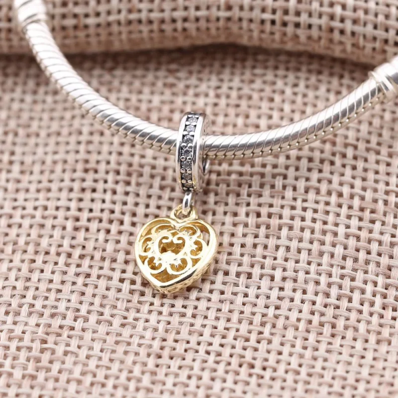 (Bild für) PANDORA Prächtiger Herz-Anhänger-Charm - 791742cz - Ansicht 2