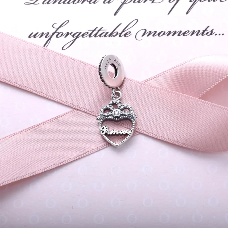 (Bild für) PANDORA Prinzessin Krone Herz Anhänger Charm - 791962cz - Ansicht 2