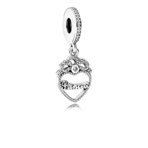 (Bild für) PANDORA Prinzessin Krone Herz Anhänger Charm - 791962cz