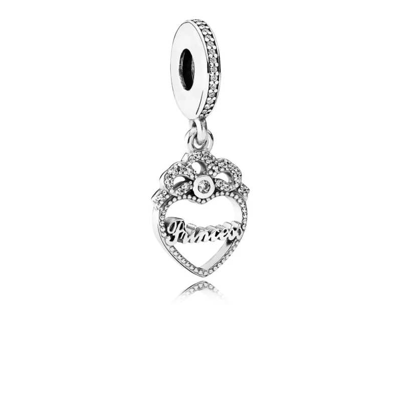 (Bild für) PANDORA Prinzessin Krone Herz Anhänger Charm - 791962cz