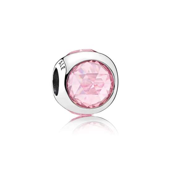 (Bild für) PANDORA Radiant Droplet Pink CZ Charm - 792095PCZ