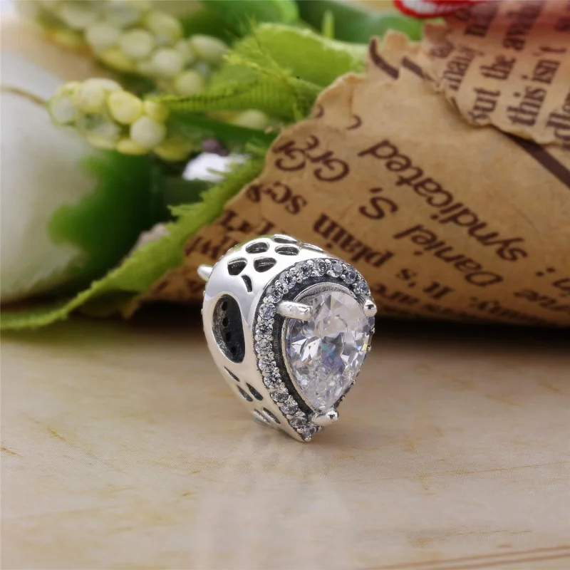 (Bild für) PANDORA Radiant Teardrop Clear CZ Charm - 796245CZ - Ansicht 2