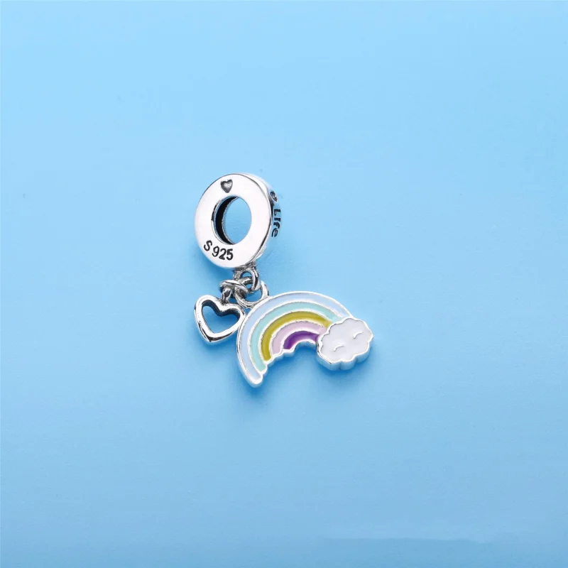 (Bild für) PANDORA Rainbow of Love Charm, gemischte Emaille-Anhänger - 797016ENMX - Ansicht 2
