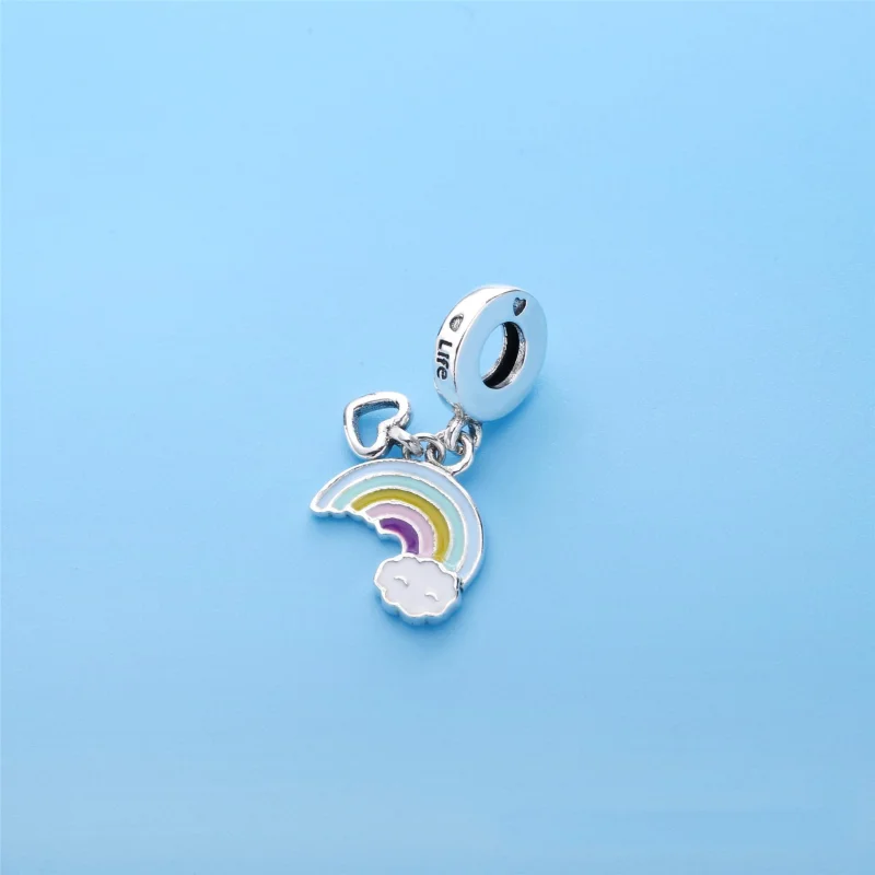 (Bild für) PANDORA Rainbow of Love Charm, gemischte Emaille-Anhänger - 797016ENMX - Ansicht 3