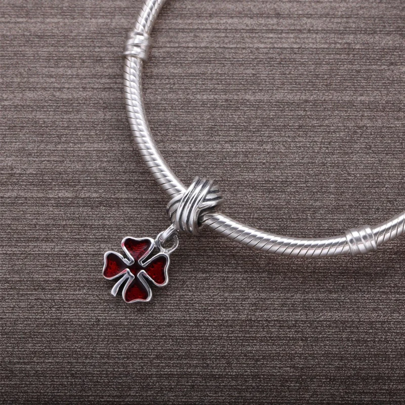 (Bild für) PANDORA Rosa Kleeblatt-Anhänger - PJ00148-1G - Ansicht 4
