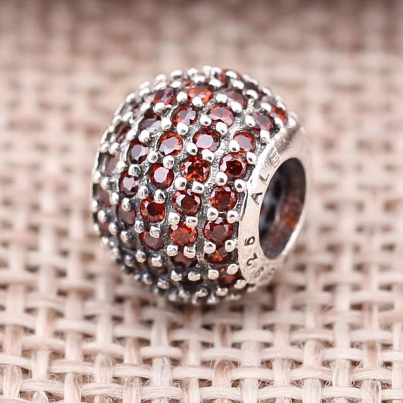 (Bild für) PANDORA Rosa Pavé-Kugel-Charm - 791051CZS - Ansicht 2