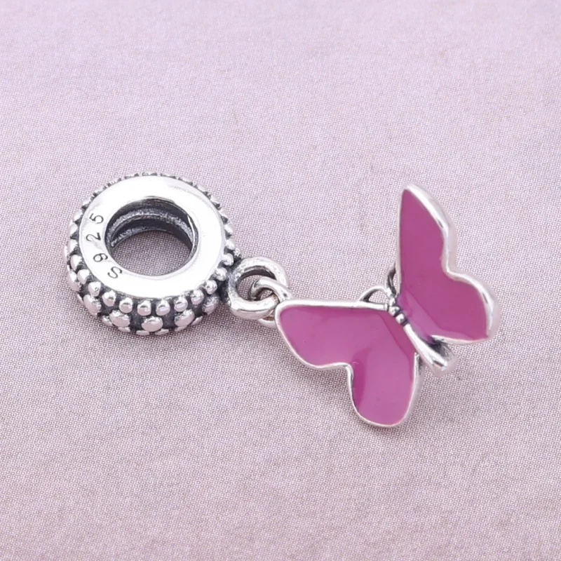 (Bild für) PANDORA Rosa Schmetterlings-Anhänger - PJ00113-1 - Ansicht 2
