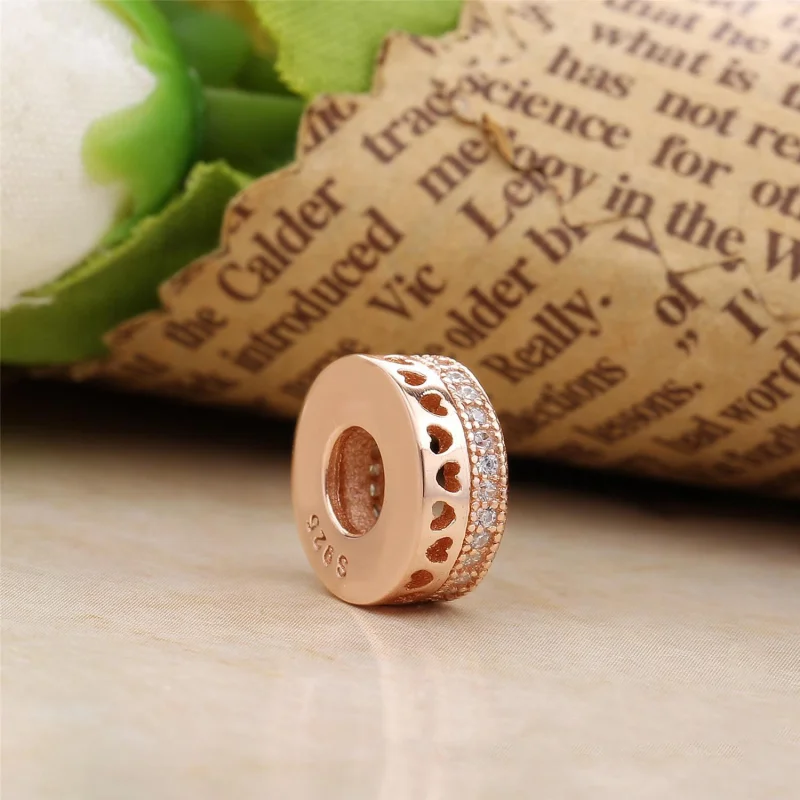 (Bild für) PANDORA Rose Hearts of PANDORA Spacer Charm - 787415CZ - Ansicht 2