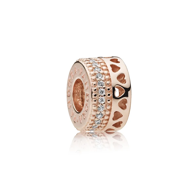 (Bild für) PANDORA Rose Hearts of PANDORA Spacer Charm - 787415CZ