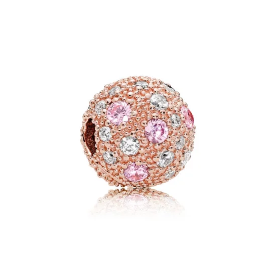 (Bild für) PANDORA Rose™ Pink Clear CZ Cosmic Stars Clip - 781286PCZ