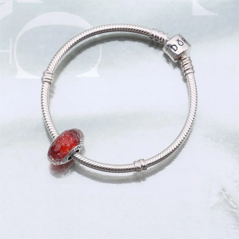 (Bild für) PANDORA Rot schimmernde Glas-Murano-Perle - 791654 - Ansicht 2