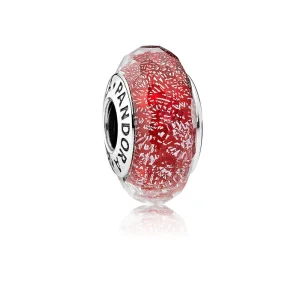 (Bild für) PANDORA Rot schimmernde Glas-Murano-Perle - 791654