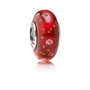 (Bild für) PANDORA Rote Fizzle-Murano-Perle - 791631CZ