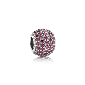 (Bild für) PANDORA Roter Pavé-Kugel-Charm - 791051CZR