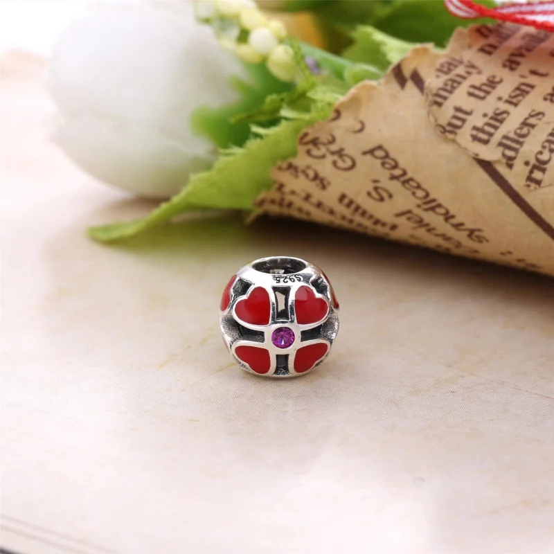 (Bild für) PANDORA Rotklee-Charm - PD00110-1 - Ansicht 3