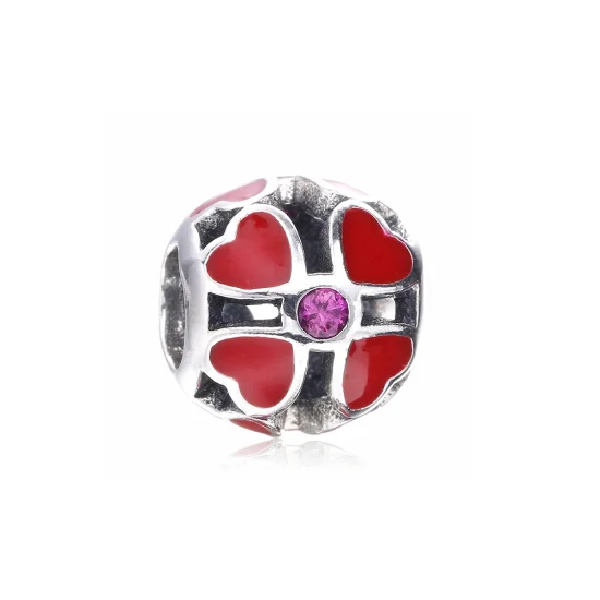 (Bild für) PANDORA Rotklee-Charm - PD00110-1