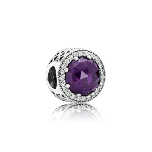 (Bild für) PANDORA Royal Purple Radiant Hearts Charm - 791725NRP