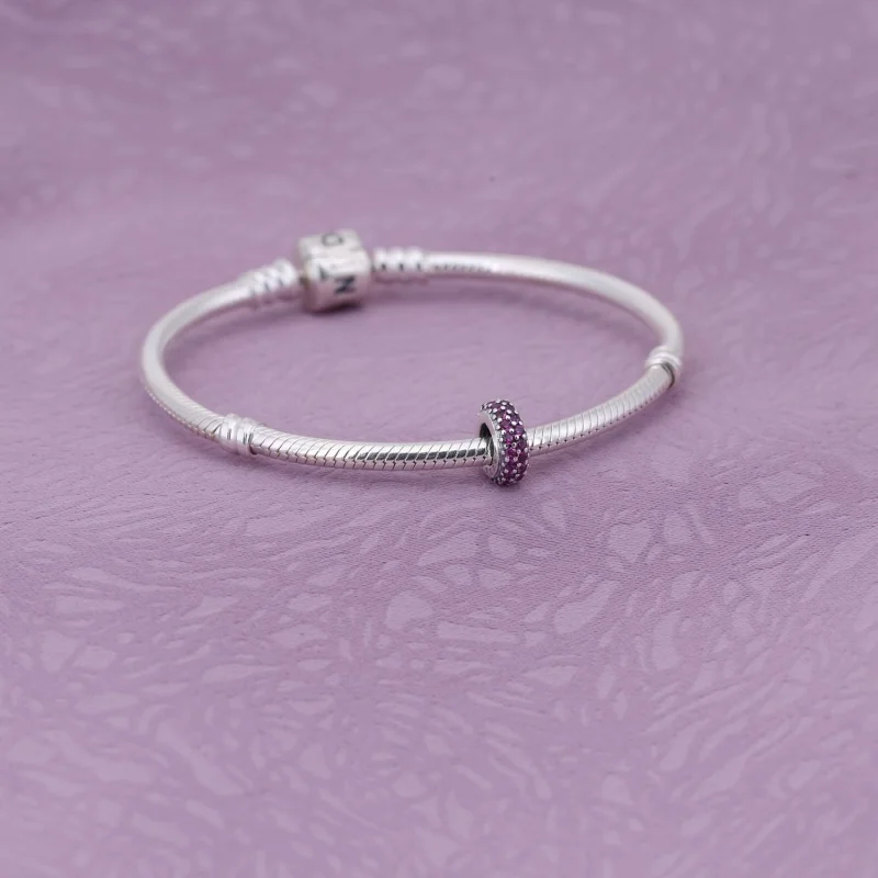(Bild für) PANDORA Royal Red Pavé Inspiration Spacer - 791359CZR - Ansicht 2