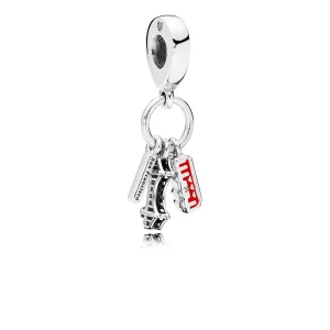 (Bild für) PANDORA San Francisco Highlights Dangle Charm, rote Emaille - 797218EN09