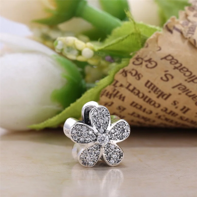 (Bild für) PANDORA Schillernder Gänseblümchen-Charm mit Diamanten - 791480CZ - Ansicht 3