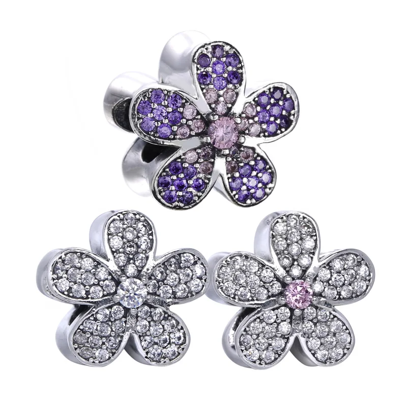 (Bild für) PANDORA Schillernder Gänseblümchen-Charm mit Diamanten - 791480CZ - Ansicht 6
