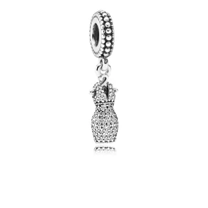 (Bild für) PANDORA Schillerndes Kleid mit klarem CZ-Anhänger - 792062cz