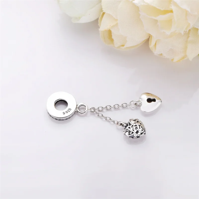 (Bild für) PANDORA Schloss- und Herz-Anhänger, klare CZ - 797642CZ - Ansicht 3