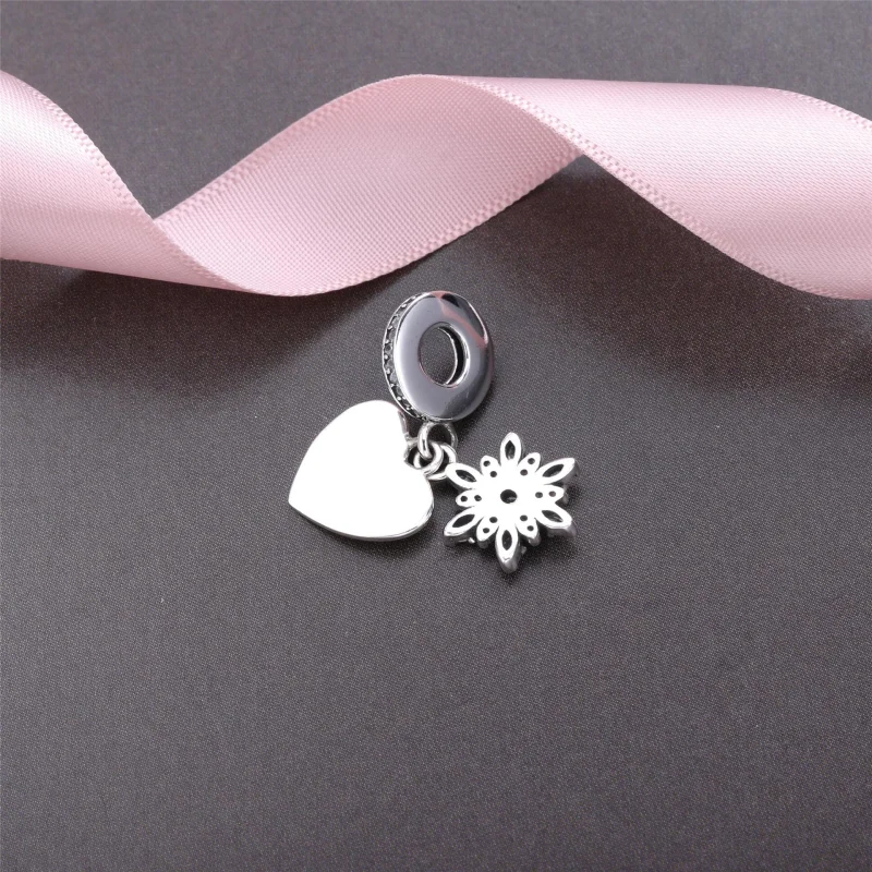 (Bild für) PANDORA Schneeflocken-Herz-Anhänger-Charm - 792012CZ - Ansicht 3