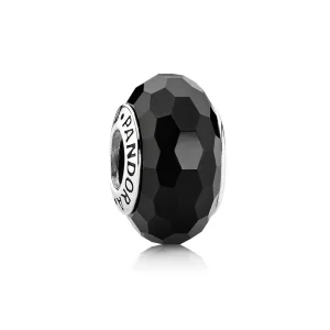 (Bild für) PANDORA Schwarze facettierte Murano-Perle - 791069
