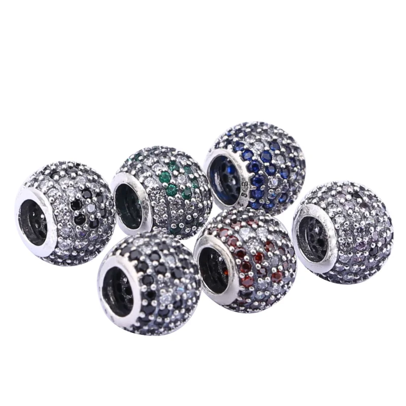 (Bild für) PANDORA Shimmering Blossom, schwarzer kristallklarer Cz-Charm - 791170NCK - Ansicht 3